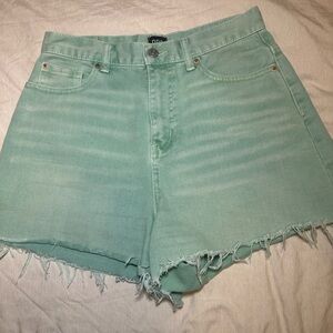 BDG Light Green Jean Shorts